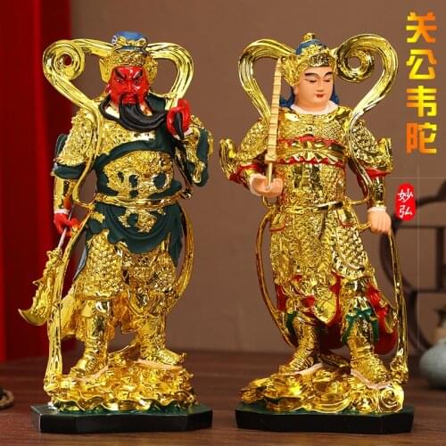 Consecrated Consecrated Garan Skanda Bodhisattva Home Town House Door-God Protection Law Lucky Guan Gong Statue Home Decor