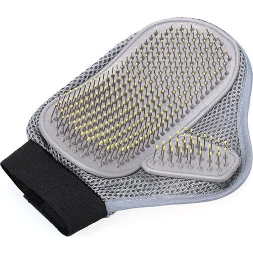 Comfortable Pet Animal Grooming Glove Dog Cat Comb Pin Brush for Medium to Long Hair Relax Muscles Pet Bath Cleaning Brush 25