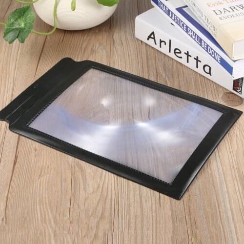 Full Large Flat Page Magnifying Glass Sheet Reading Aid Lens Magnifier for Reading or Detailed Work Magnify A Whole A4 Page