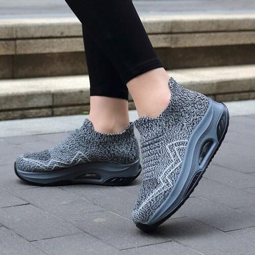 Height Increasing 5CM Platform Shoes Women WedgeJumping Shoes Sneakers Leather Toning Shoes Soft Body Shaped Shoes Shock-Absorb
