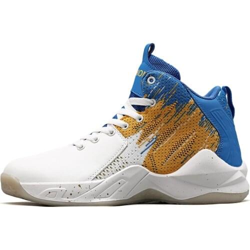 Mens Basketball Shoes Breathable Cushioning Non-Slip Wearable Sports Shoes ForMotion Basketball Sneakers for Men Size 38-45