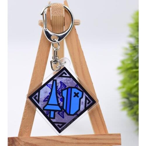 WL0908 Chibi Keychain Acrylic Cartoon Keyring Accessories