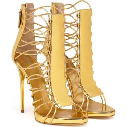 2021 summer new style Roman elastic band stiletto sandals fashion oversize wedding shoes banquet dress bridesmaid shoes women