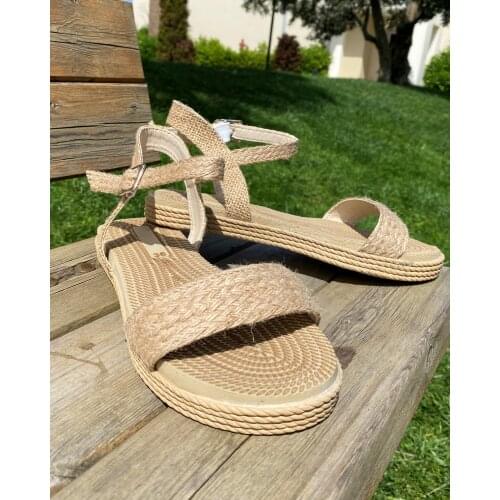 2021 Womens Summer Peep-toe Low Shoes Roman Sandals - Strap