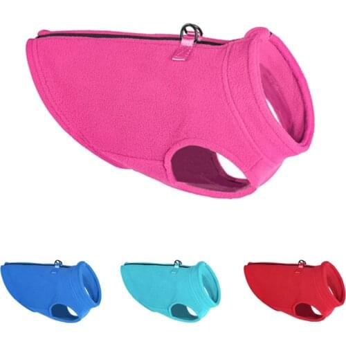 Winter Buckle Fleece Pet Dog Clothes Jacket Puppy Clothing French Bulldog Coat Pug Costumes For Small Dogs Chihuahua Vest S-XL