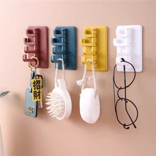 1 PCS Home Double-sided Adhesive Wall Hooks Strong Transparent Suction Cup Hanger Kitchen Wall Bracket Kitchen Wall Bracket Hook