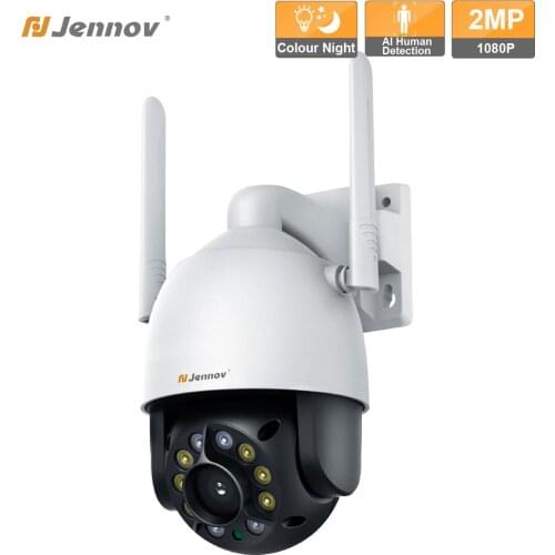 Jennov PTZ IP Camera IR Distance 30M Audio Input/Output Built-in Memory Card Slot Video Surveillance IP66 CCTV Outdoor