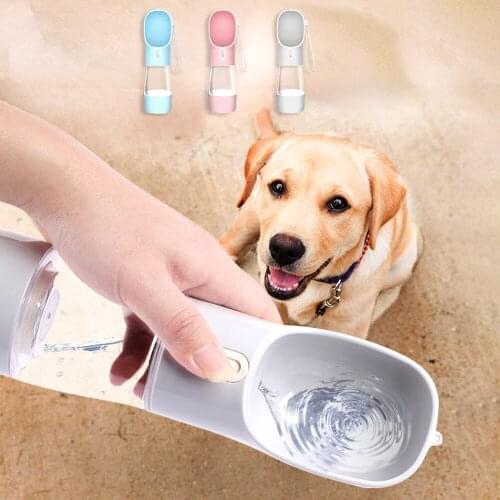 2 in 1 Portable Pet Dog Water and Food Bottle for Walking Food Water Feeder for Dogs Drinking Bowl Puppy Cat Water Dispenser Pet