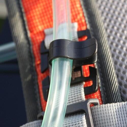 5pcs/set Outdoor Drinking Water Tube Clip Holder Rotatable Drinking Straw Tube Hose Webbing Clip Water Pack Bag Pipe Clamp