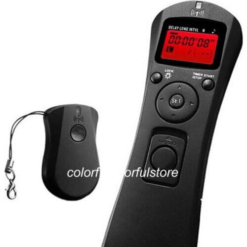 2.4GHz Wireless Timer Remote Controller Control Shutter Release Cord C1 for Canon Pentax SamSung Digital SLR Camera+ CR2 Battery