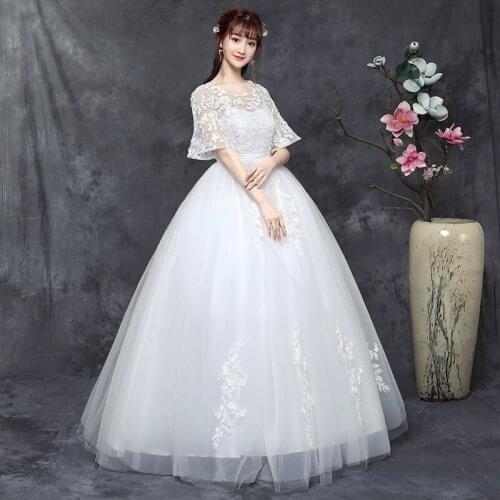 Plus Size Wedding Dresses Luxury Lace Up Wedding Dresses Bride Embroidery Dresses Ball Gowns