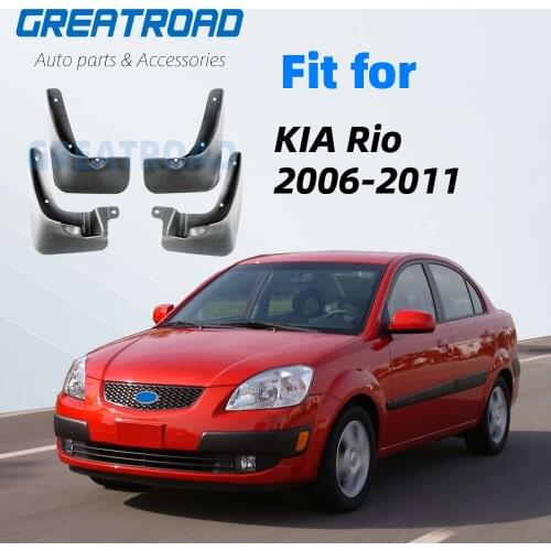 Car Mud Flaps For Kia Rio 2006 - 2011 New Pride 4-Door Sedan Mudflaps Splash Guards Mud Flap Mudguards Fender 2007 2008 2009