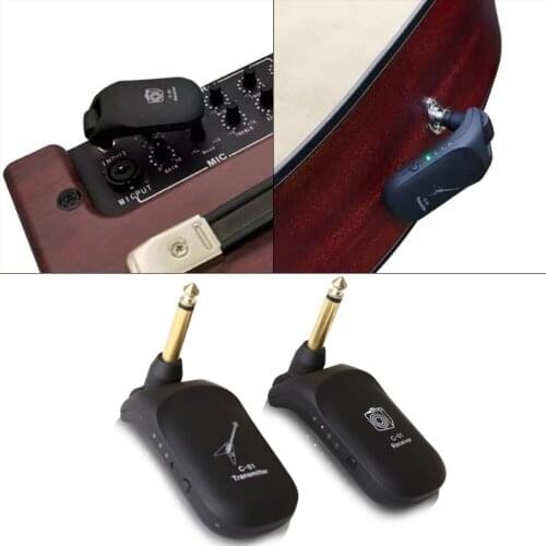 Digital Guitar Wireless Transmitter Wireless Guitar System Rechargeable Wireless Guitar Transmitter and Receiver