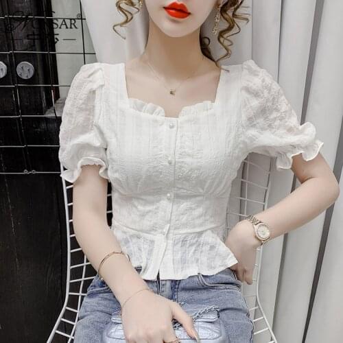 Женские рубашки с рюшами EKUWA China At AliExpress