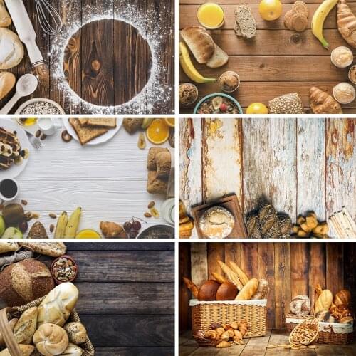 Wood Planks Backdrop Kitchen Tools Board Flowers Food Cake Portrait Party Photographic Backgrounds Photocall Photo Studio Shoot