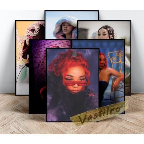 Hot Rapper Singer Doja Cat Poster, Hip Hop Rap Singer Wall Art, Doja Cat Figure Portrait Painting, Music Female Star Art Prints