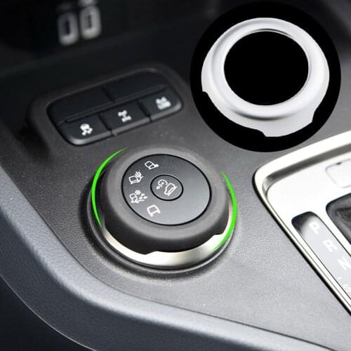 Jameo Auto ABS Chrome Car Mode Adjustment Refitting Ring Trim Stickers for Ford Everest Endeavour Raider 2015 - 2017 Accessories
