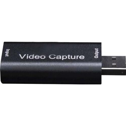 Video Capture Card USB 2.0 HDMI-Compatible Video Grabber Record Box Phone Game DVD Camcorder HD Camera Recording Live Streaming