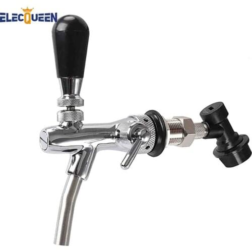 Beer Tap Faucet & Adjustable Faucet With Chrome Plating, Beer Homebrewing Tap With Ball Lock