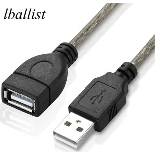 Lballist USB 2.0 Extension Cable Male to Female M/F Foil+Braided Shielded 1.5m 3m 5m 10m