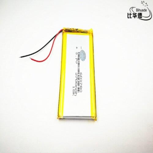 2pcs Liter energy battery Good Qulity 3.7V,2700mAH 603780 Polymer lithium ion / Li-ion battery for tablet pc BANK,GPS,mp3,mp4