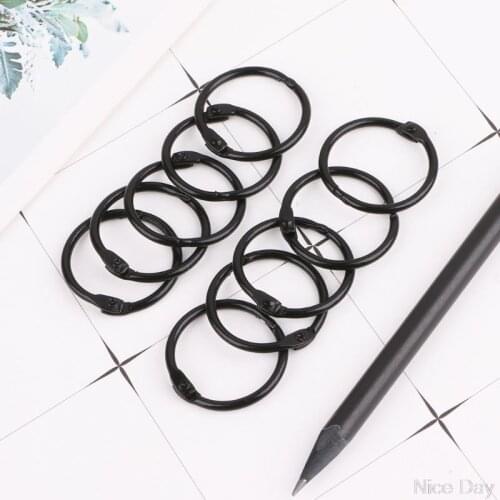 10pcs Metal Loose Leaf Binder Ring Book Hoops DIY Albums School Office Supplies Craft Ju05 20 Dropship