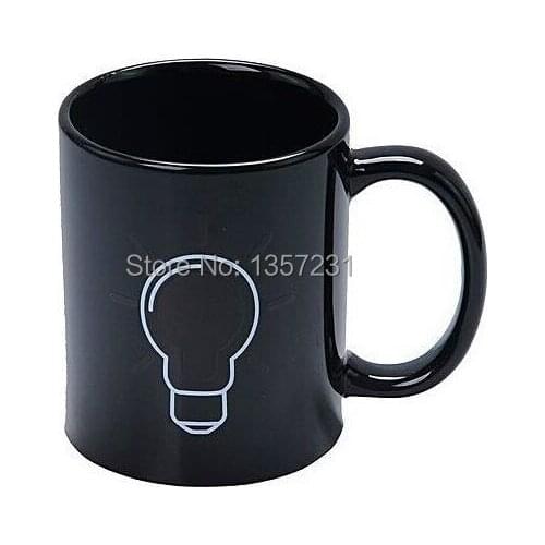 Wholesale 36pcs/lot Thermal Light Bulb Mug by Iskander Mukhamadeyev The Heat Change Ceramic Mug 300ml