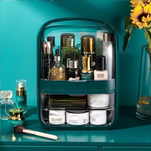 Makeup organizer for Cosmetics box Skin Care Products Lipstick Beauty Storage New Makeup Dustproof Cosmetics Storage Box Deskto