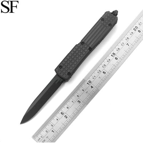 Magic 8 Kinds Of OTF Portable Quick Opening Double Action Tactical Knife D2 Stone Wash/Blackening Blade Aviation Aluminum Handle