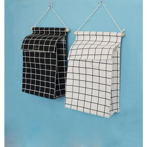 Bathroom Hanging Bag Home Wall Hanging Organizer Clothing Storage Bathing Purses Hangers for Clothes Sundries Pockets Cotton