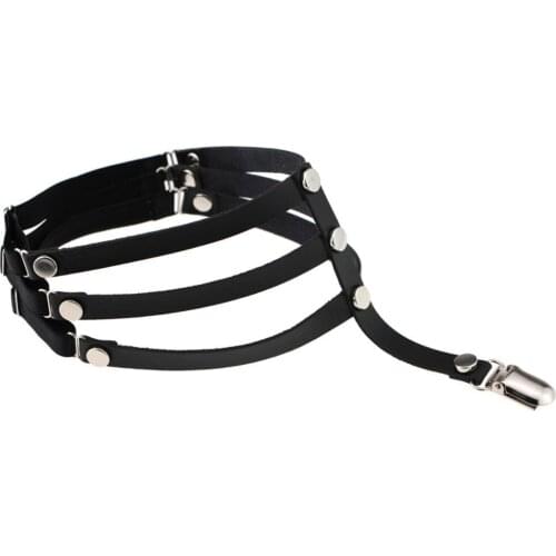 Cosplay Sexy Suspender Belt Punk Garter Bet Women Elastic Garters Gothic Strumpfband Fetish Suspenders Pole Dance Strumpfhalter