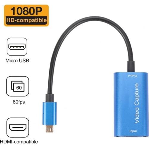 Video Converter High Resolution Stable Output Mini HDMI-compatible to Micro USB 4K Compact Video Adapter for Windows