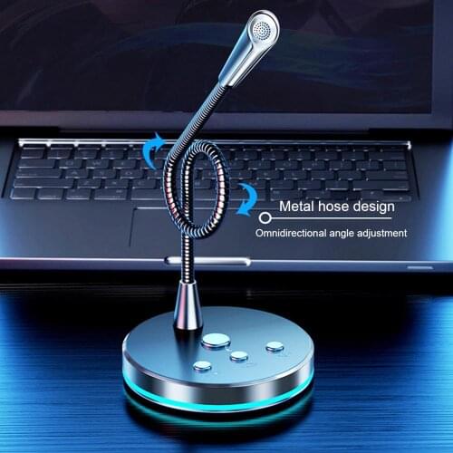Wired USB Universal Computer Microphone Desktop Game Live Conference Loudspeaker