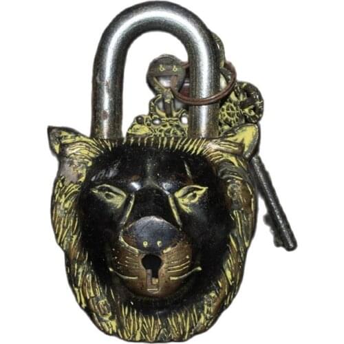 Early collection of bronze lion head lock ornaments