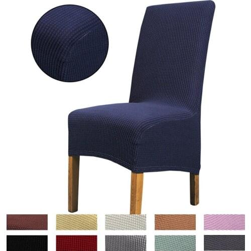 Various Colors Polar Fleece Fabric Elastic Chair Cover Long Back XL Size High Back Seat Chair Covers Universal Home Hotel