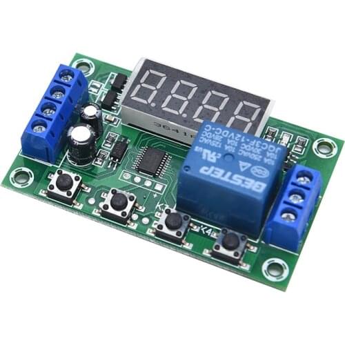 DC 12V 5A YYC-2S Adjustable LED Delay Relay Module Delay Timer Control Switch Board