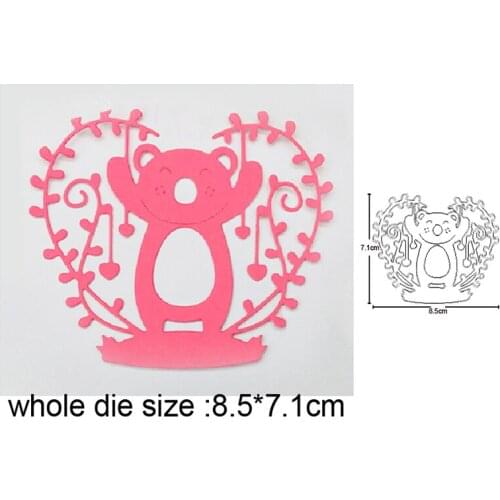 Craft dies Lace Vine and Bear Metal Cutting Dies for Scrapbooking dies DIY Paper Cards Making Embossing Die Cut stencils dies