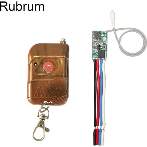 Rubrum DC 3.6V~24V 433MHz Remote Control Switch 12V RF Relay 1CH Wireless Controller Receiver Transmitter On Off Smart Switches
