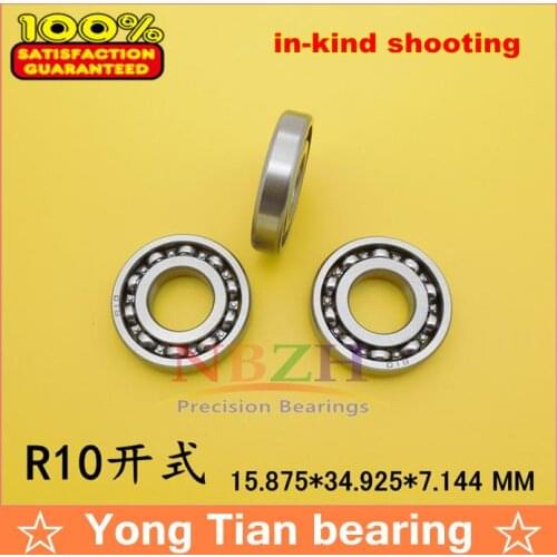 High Quality R10 open shielded bearing inch series 15.875*34.925*7.14 mm 5/8"x 1 3/8" X 0.281 inch shielded ball bearing