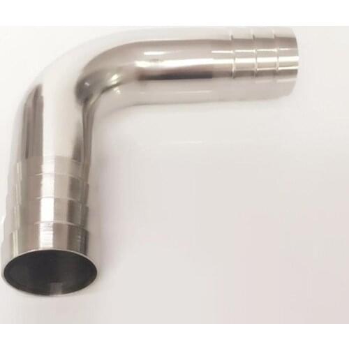 25mm 1" Hose Barb SUS 304 Stainless Steel Sanitary 90 Degree Elbow Pipe Fitting Home Brew Beer Wine