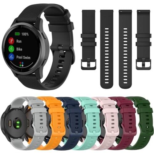 Silicone Wrist Strap for Garmin Vivoactive 3 Smart Watch Band Bracelet for Garmin Venu SQ Wristband for Forerunner 245 645 Strap