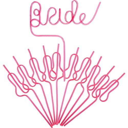 Hen Party Team Bride Straws Bachelorette Party Favors Bride Straw for Bachelorette Party Decorations Hen Party Supplies