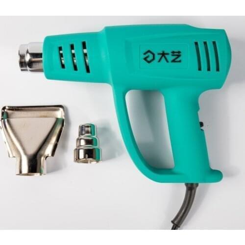 Heat Gun, 2000W Hot Air Gun, 3-Temp Settings 50℃-400℃-600℃, 3 Nozzles with Scraper, Overload Protection for Crafts, Shrinking