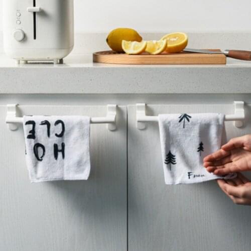 Towel Racks Over Kitchen Cabinet Door Towel Rack Bar Hanging Holder Bathroom Shelf Rack Home Organizer