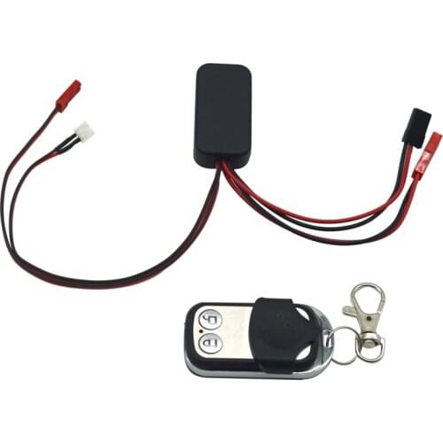 1:10 RC Rock Crawler Automatic Simulated Winch Control Wireless Remote & Receiver for Axial SCX10 RC4WD D90 Climbing Car Parts