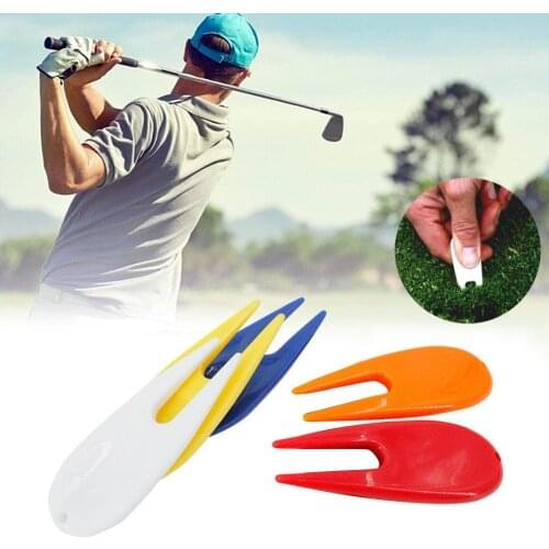1pcs Plastic Golf Fork Green Fork Pitch Fork Golf Tool Turf 7cm Tool Repair S6S0