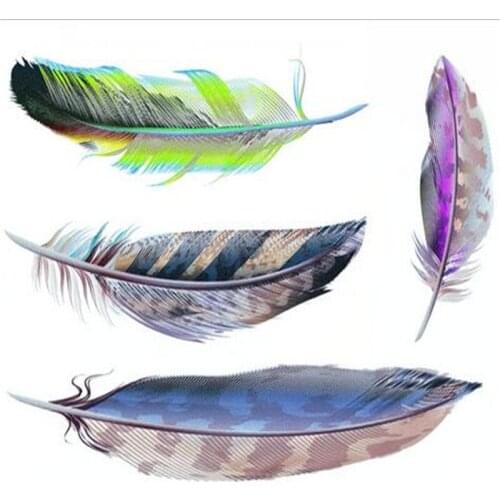 10 X Car Styling Feathers Covers Stickers For Bmw Ford VW Exterior Or Interior Decal Scratch Sticker The Whole Body