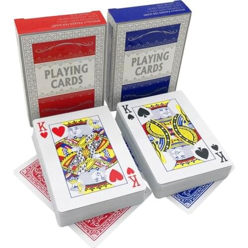 2 Sets/lot Little Letters Texas Hold'em Paper Playing Cards Smooth Poker Cards Deck Baccarat Board Games 2.48*3.46 inch qenueson