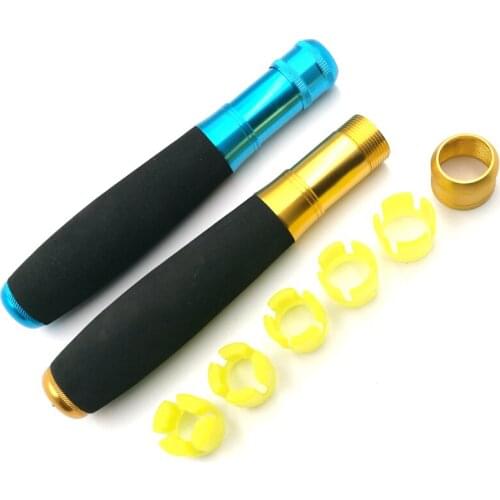 2Set/Bag Aluminum Alloy + EVA Fishing Rod Handle Kit DIY Rod Multi-function Fishing Rod Change Handle