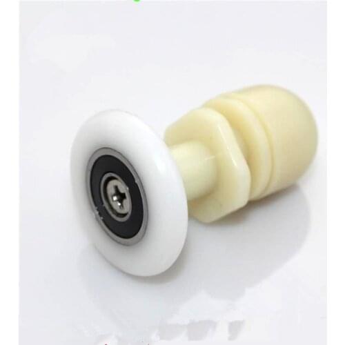 2pcs 19/23/25/27/29mm Plastic Partiality Glass Bearing Roller For Shower Cabin Spa Room glass Sliding Door Pulley Wheels Runner